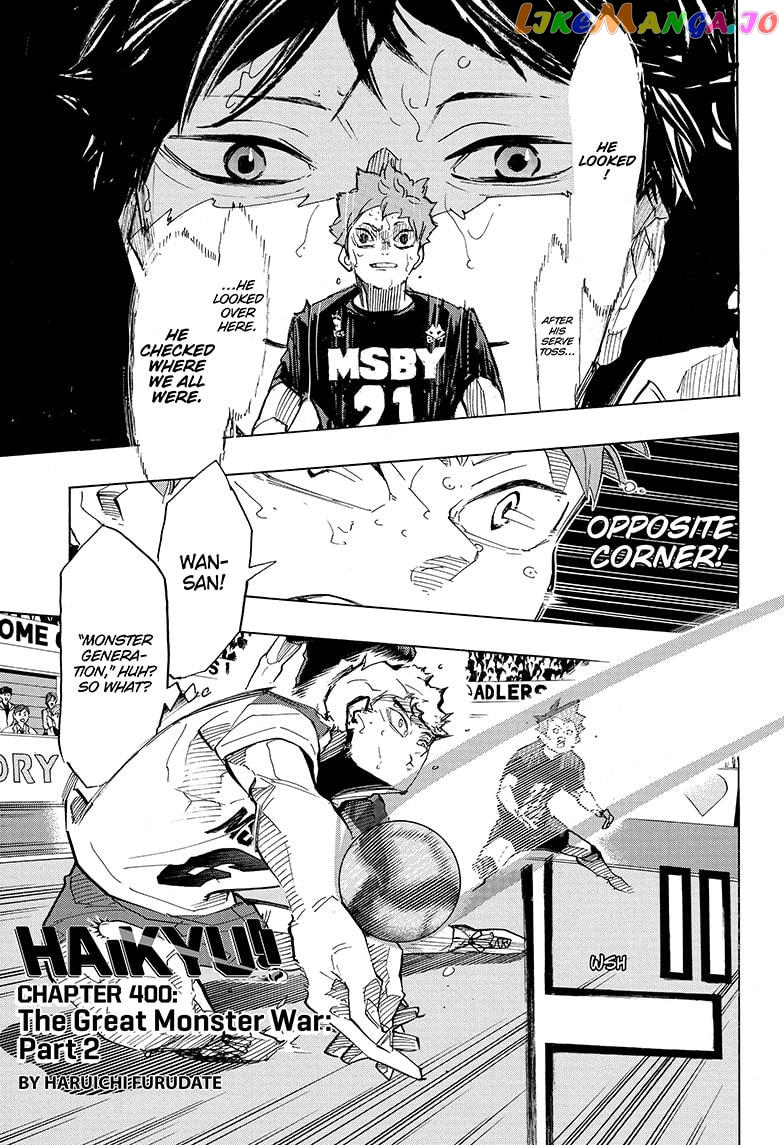 Haikyuu!!, Chapter 400 image 01
